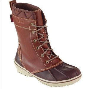 L.L. Bean Bar Harbor Boots 7 Brown EUC Waterproof